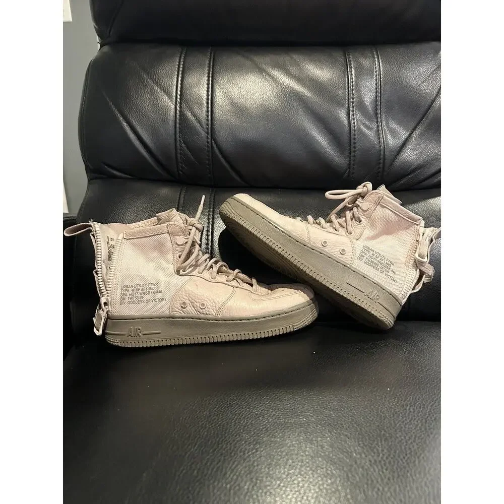 Nike SF Air Force 1 Mid Siltstone‎ Pink Shoes AA3966-600 Sz 8.5
